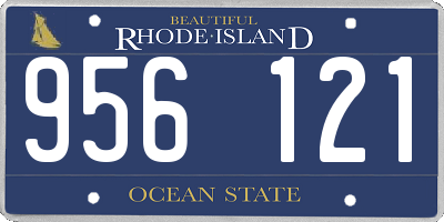 RI license plate 956121