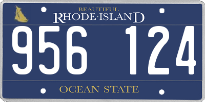 RI license plate 956124