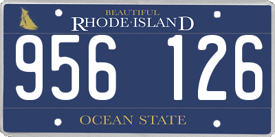 RI license plate 956126