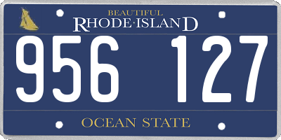RI license plate 956127