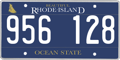 RI license plate 956128