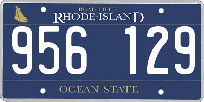 RI license plate 956129