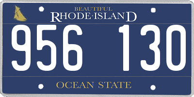 RI license plate 956130