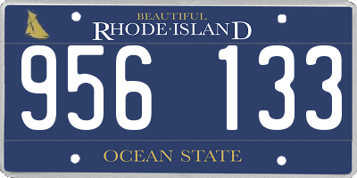RI license plate 956133