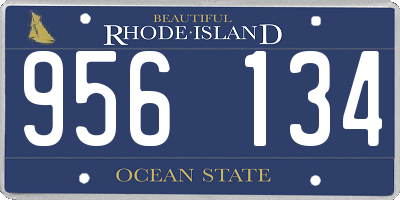 RI license plate 956134