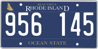RI license plate 956145