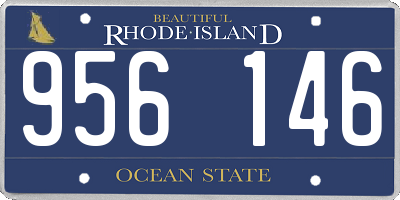 RI license plate 956146