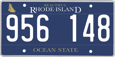 RI license plate 956148
