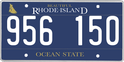 RI license plate 956150