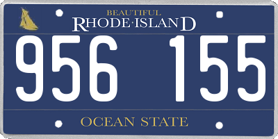 RI license plate 956155