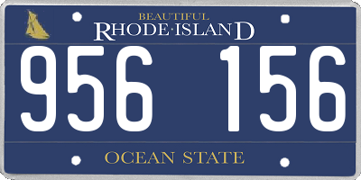 RI license plate 956156