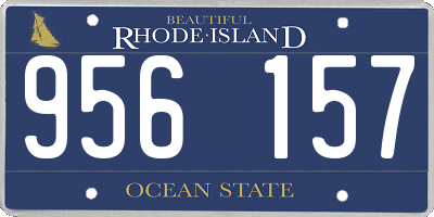 RI license plate 956157