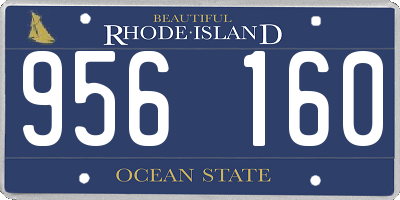 RI license plate 956160