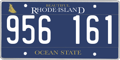 RI license plate 956161