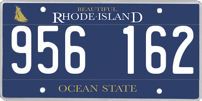 RI license plate 956162