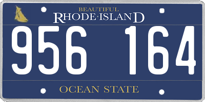 RI license plate 956164