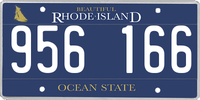 RI license plate 956166