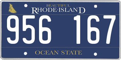 RI license plate 956167