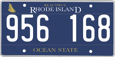 RI license plate 956168
