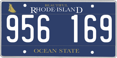 RI license plate 956169