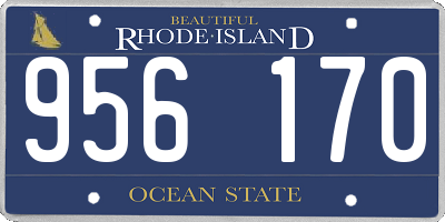 RI license plate 956170