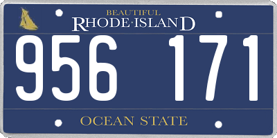 RI license plate 956171