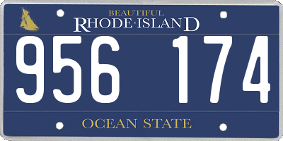 RI license plate 956174
