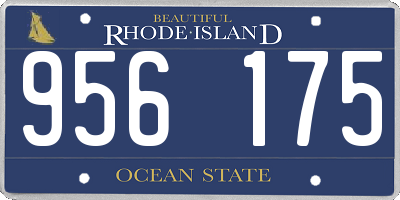 RI license plate 956175