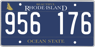 RI license plate 956176
