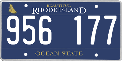 RI license plate 956177
