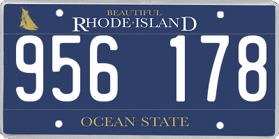 RI license plate 956178