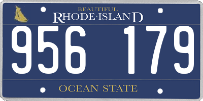 RI license plate 956179