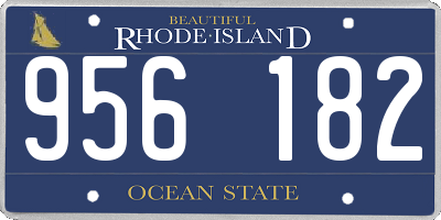 RI license plate 956182
