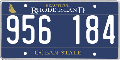 RI license plate 956184