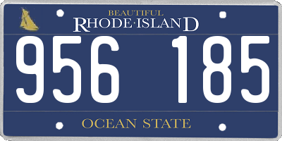 RI license plate 956185
