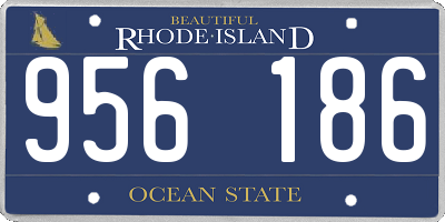 RI license plate 956186