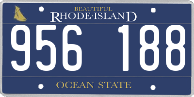 RI license plate 956188