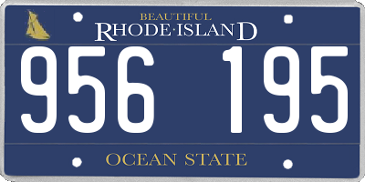 RI license plate 956195
