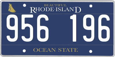 RI license plate 956196