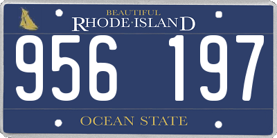 RI license plate 956197