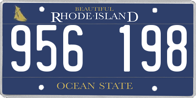 RI license plate 956198
