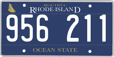 RI license plate 956211