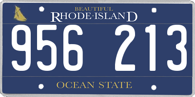 RI license plate 956213