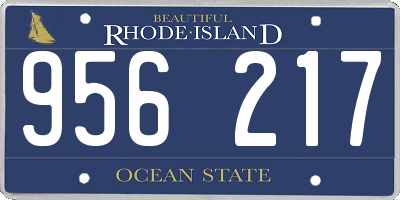 RI license plate 956217