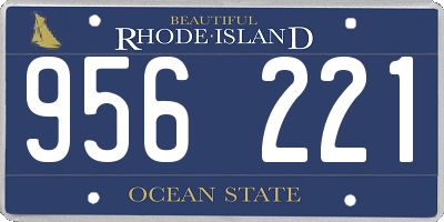 RI license plate 956221
