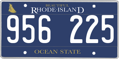 RI license plate 956225