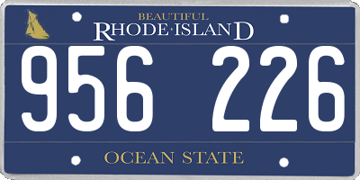 RI license plate 956226
