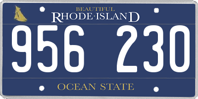 RI license plate 956230