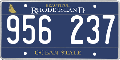 RI license plate 956237