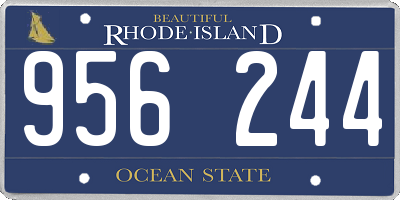 RI license plate 956244